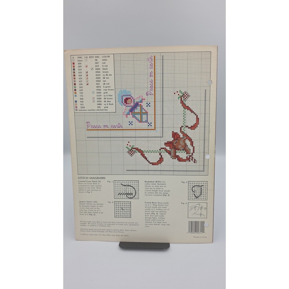 Bread Cloths for Christmas Leaflet 741 Cross Stitch Pattern 1989 - Picture 2 of 3